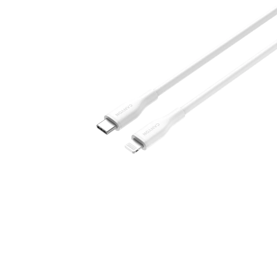 CANYON cable CLNM60 C-L 60W MFI 1m Silicon White 1 241209080009602723.jpg. CANYON cable CLNM60 C-L 60W MFI 1m Silicon White