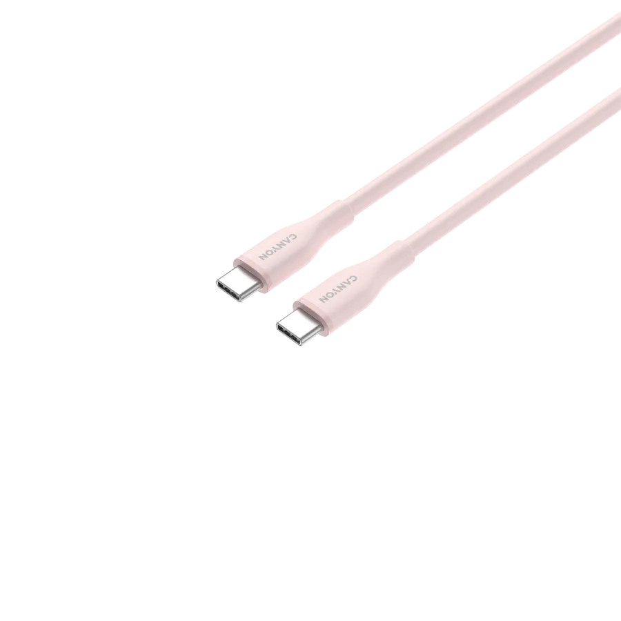 CANYON cable CC60SC10 C-C 60W 1m Silicon Pink Sand 4 241209080010065410.jpg. CANYON cable CC60SC10 C-C 60W 1m Silicon Pink Sand