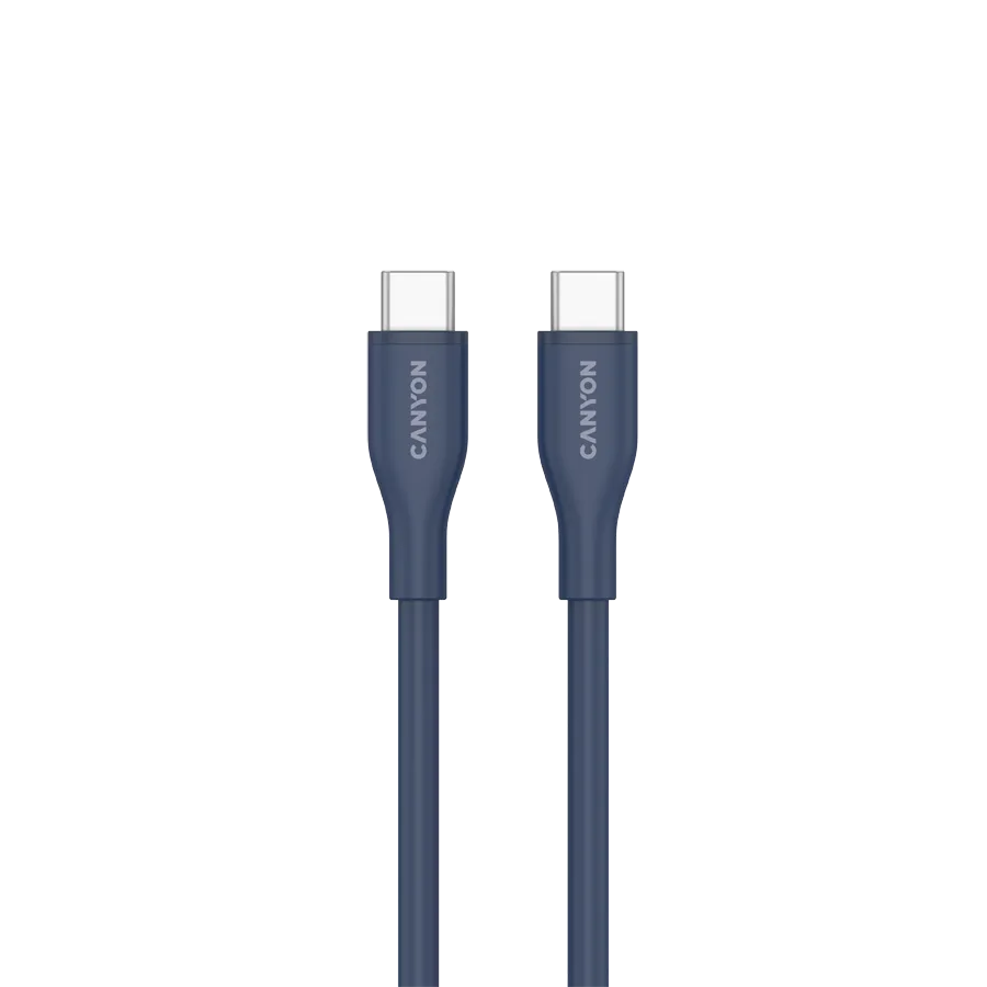 CANYON cable CC60SC10 C-C 60W 1m Silicon Dark blue 3 241209080009702396.jpg. CANYON cable CC60SC10 C-C 60W 1m Silicon Dark blue
