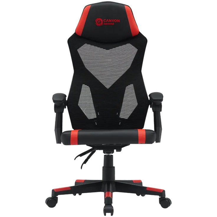 CANYON gaming chair Flow MCH01 Mesh Black Red 2 241125150013693591.jpg. CANYON gaming chair Flow MCH01 Mesh Black Red