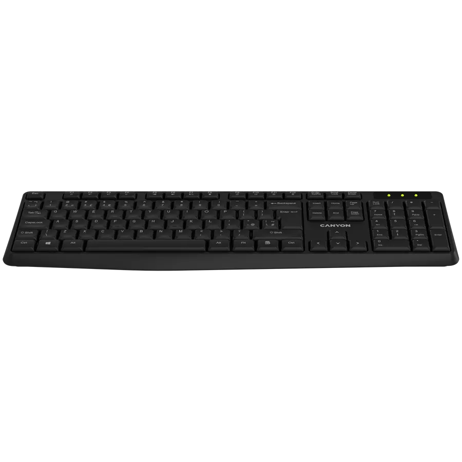 CANYON keyboard KB-W01 Wireless Black 5 250130080013362190.jpg. CANYON keyboard KB-W01 Wireless Black