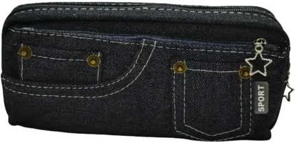 Big__1720321.jpg. BRAINWARE DENIM PENCIL CASE DARK BLUE