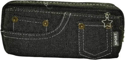Big__1720314-1.jpg. BRAINWARE DENIM PENCIL CASE BLACK