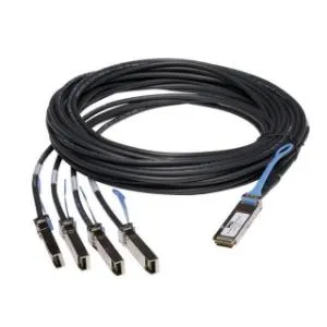 0P8T4W.jpg. Dell Networking Cable, 40GbE QSFP+ to 4x10GbE SFP+, Passive Copper Breakout Cable, DAC, 5Meter (Dell Genuine)