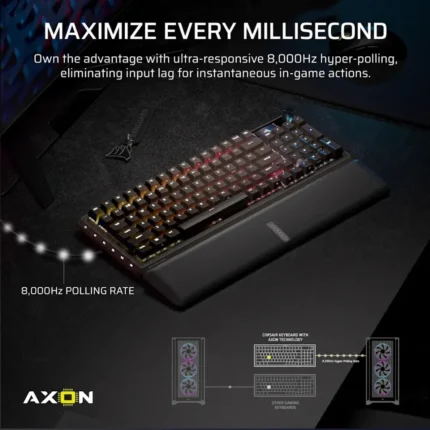 0938e9d9c3c3b5c3605ae868321397b6e266ce77.webp. Corsair VANGUARD PRO 96% Hall Effect Gaming Keyboard - MGX Hyperdrive magnetic switches - Black.