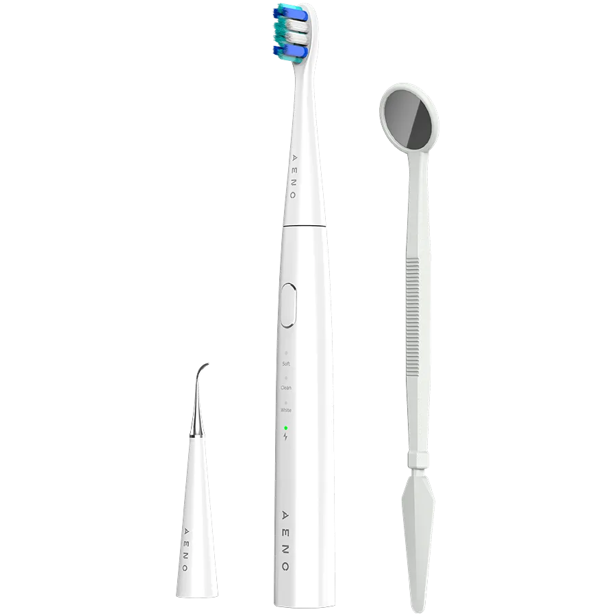 AENO Sonic Electric toothbrush, DB8: White, 3modes, 3 brush heads + 1 clean 2 241016180017274950.jpg. AENO Sonic Electric toothbrush, DB8: White, 3modes, 3 brush heads + 1 clean