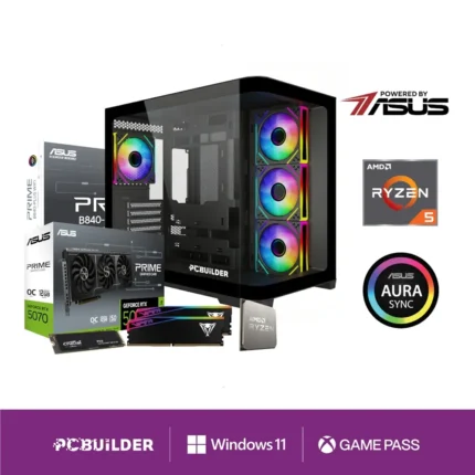 PCB_MAVERICK_02_PCBuilder-Ryzen-5-7600-MAVERICK-Wi. PCBuilder Ryzen 5 7600 MAVERICK Windows 11 Gaming PC