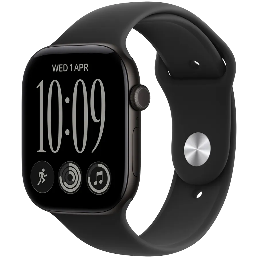 Apple Watch Series 12 GPS + Cellular 42mm Black Aluminium Case with Black S 2 260911180030920257.jpg. Apple Watch Series 12 GPS + Cellular 42mm Black Aluminium Case with Black S