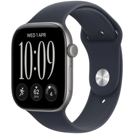 260911180026457569.jpg. Apple Watch Series 12 GPS 46mm Space Grey Aluminium Case with Navy Blue Spo