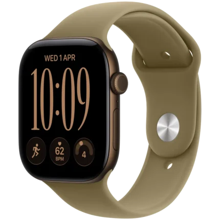 260911180023030137.jpg. Apple Watch Series 12 GPS 46mm Dark Bronze Aluminium Case with Olive Sport