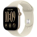 A. Apple Watch Series 12 GPS 42mm Light Gold Aluminium Case with Sand Sport Ba