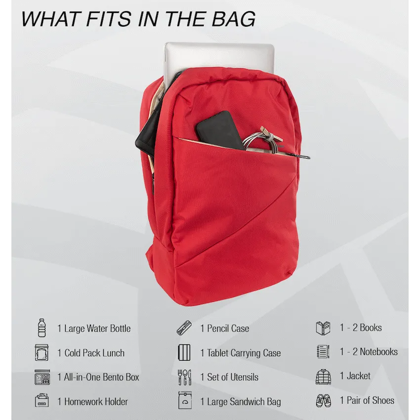 Kingsons Arrow Series Laptop Backpack Red | MatzoTech